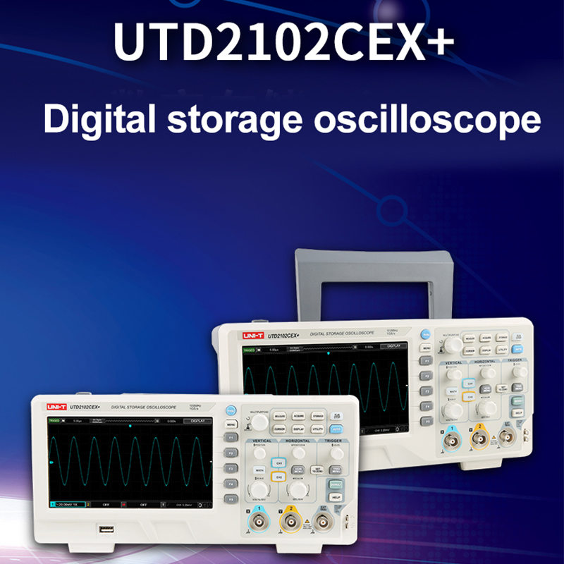 UNI-T UTD2102CEX+ Digital Stor - Digital Storage Oscilloscope 100Mhz recension och pris