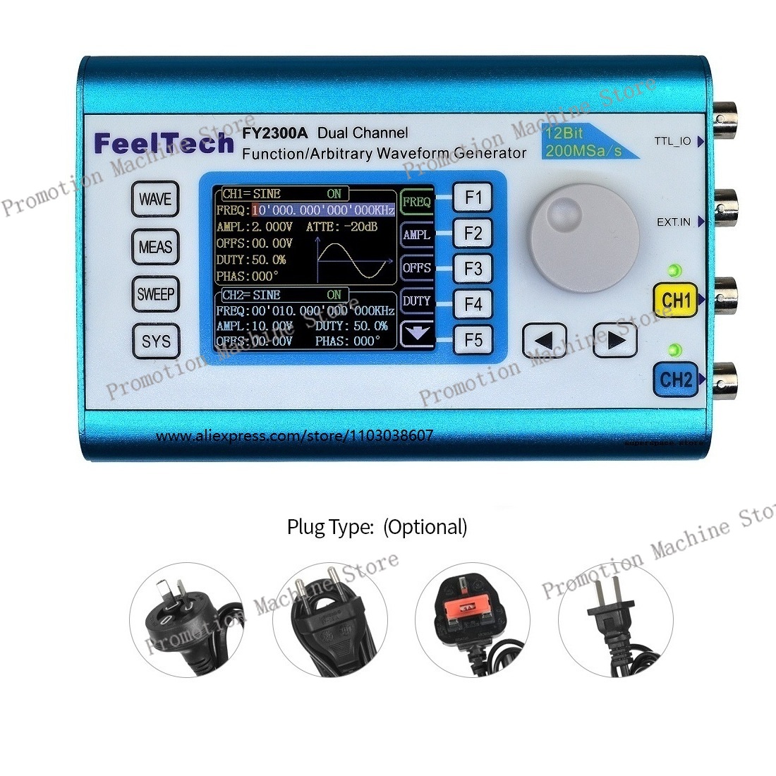 FY2300 12MHz 20MHz DDS Functio - Function Arbitrary Waveform Generator recension och pris