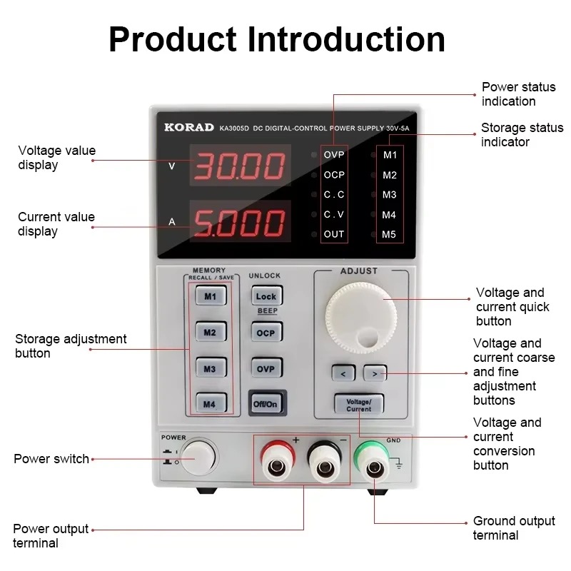 KA3010P 30V 10A KA3010D 30V 10 - Programmable Dc Power Supply 30V 10A recension och pris