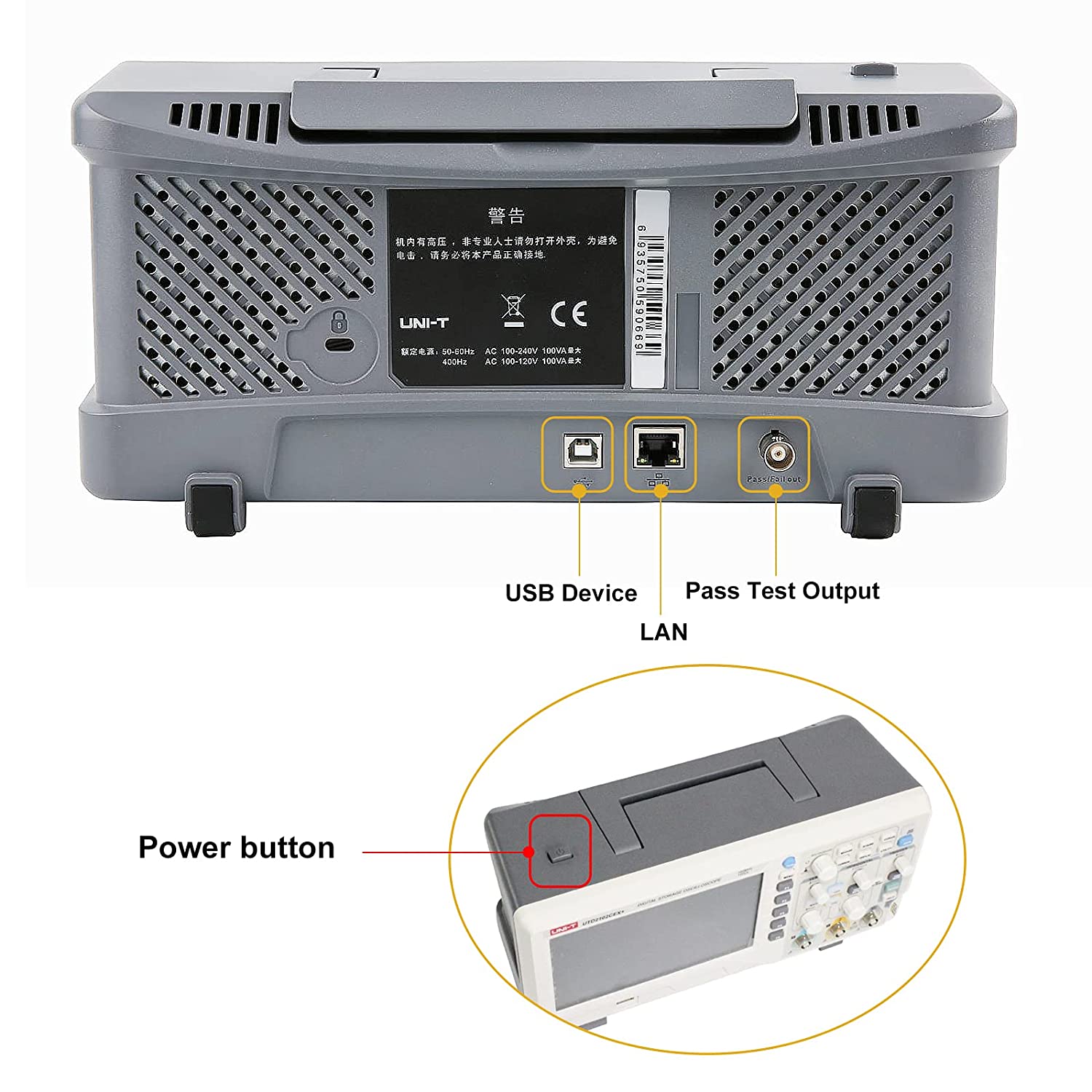 UTD2102CEX+ High Precision 100 - Digital Storage Oscilloscope 100Mhz recension och pris