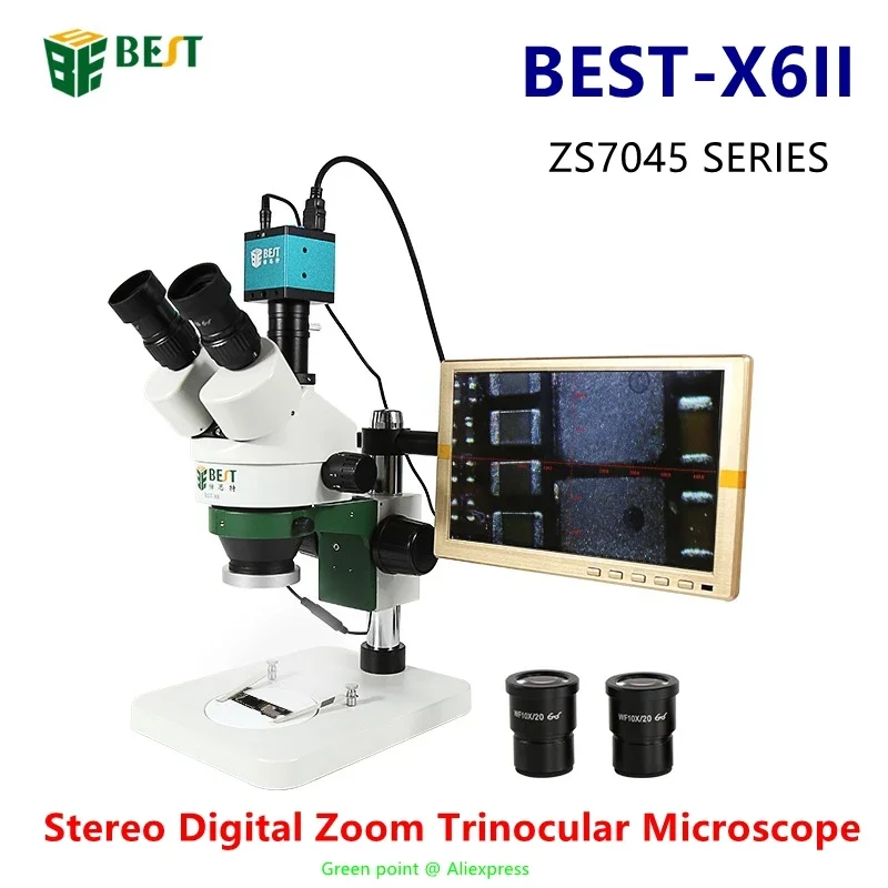 ZS7045 SERIES Stereo Digital Z - Stereo Trinocular Microscope Pcb recension och pris