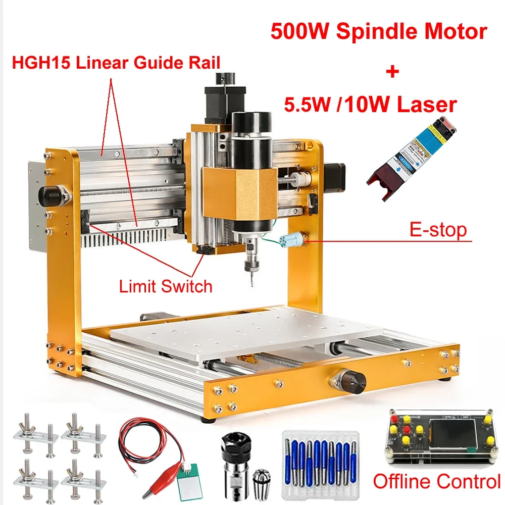 Linear Guide Rail Offline Alum - Mini Laser Engraver Cnc Router recension och pris