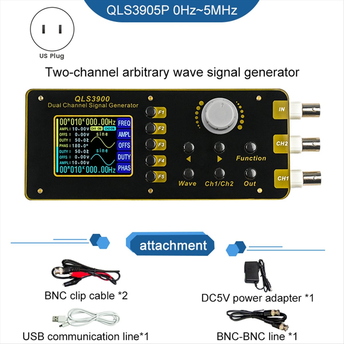 OKgood 2.4 Inch TFT DDS Functi - Function Arbitrary Waveform Generator recension och pris