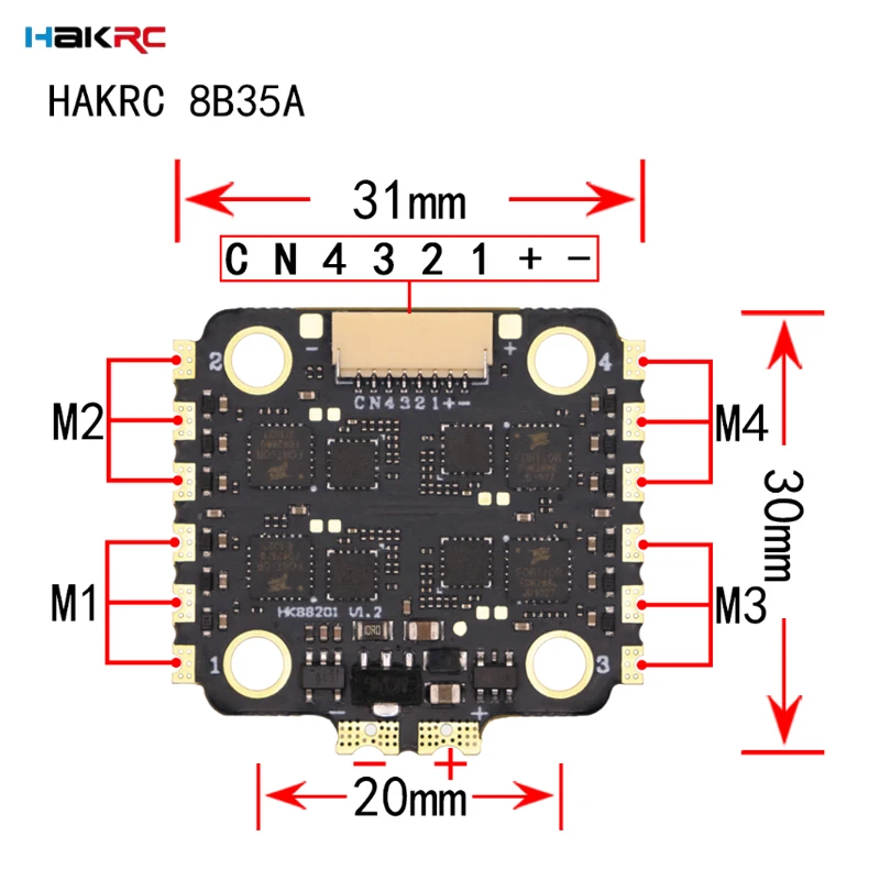 HAKRC F7220 V2 F7 Mini Flight  - Fpv Flight Controller F7 Stack 60A recension och pris